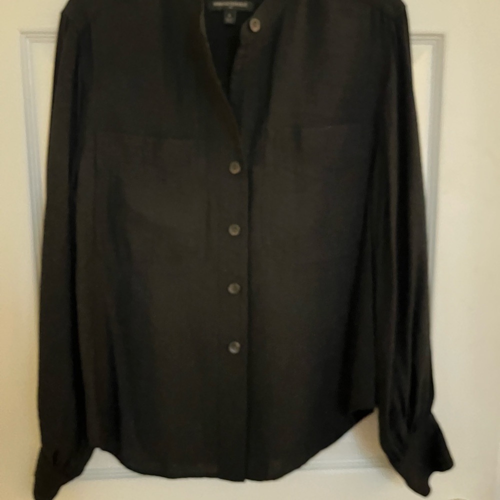 Banana Republic Black Button-Up Shirt